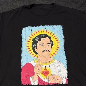 Black Graphic Tee - Pablo Escobar